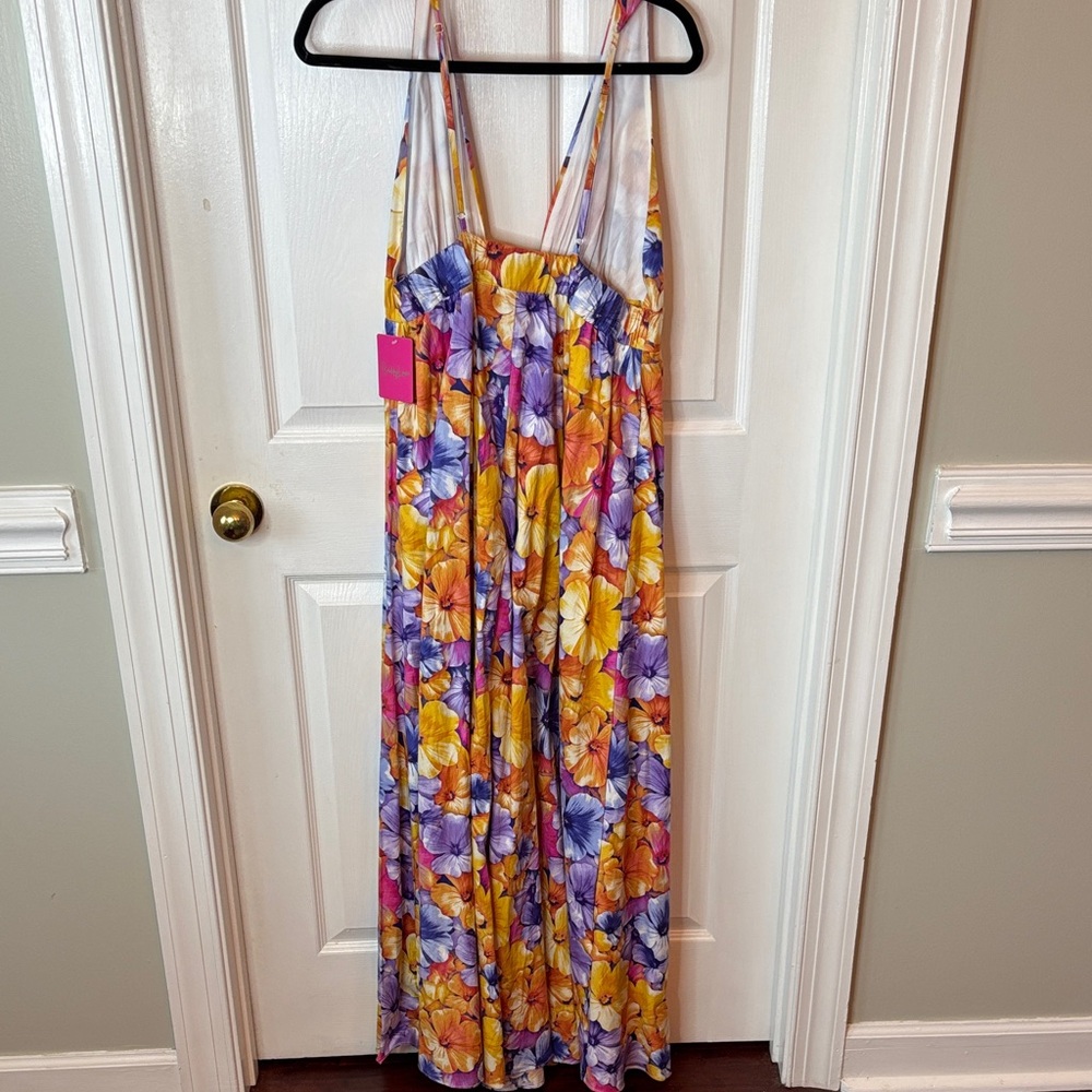 Buddy Love Vibrant Floral Asymmetrical Dress